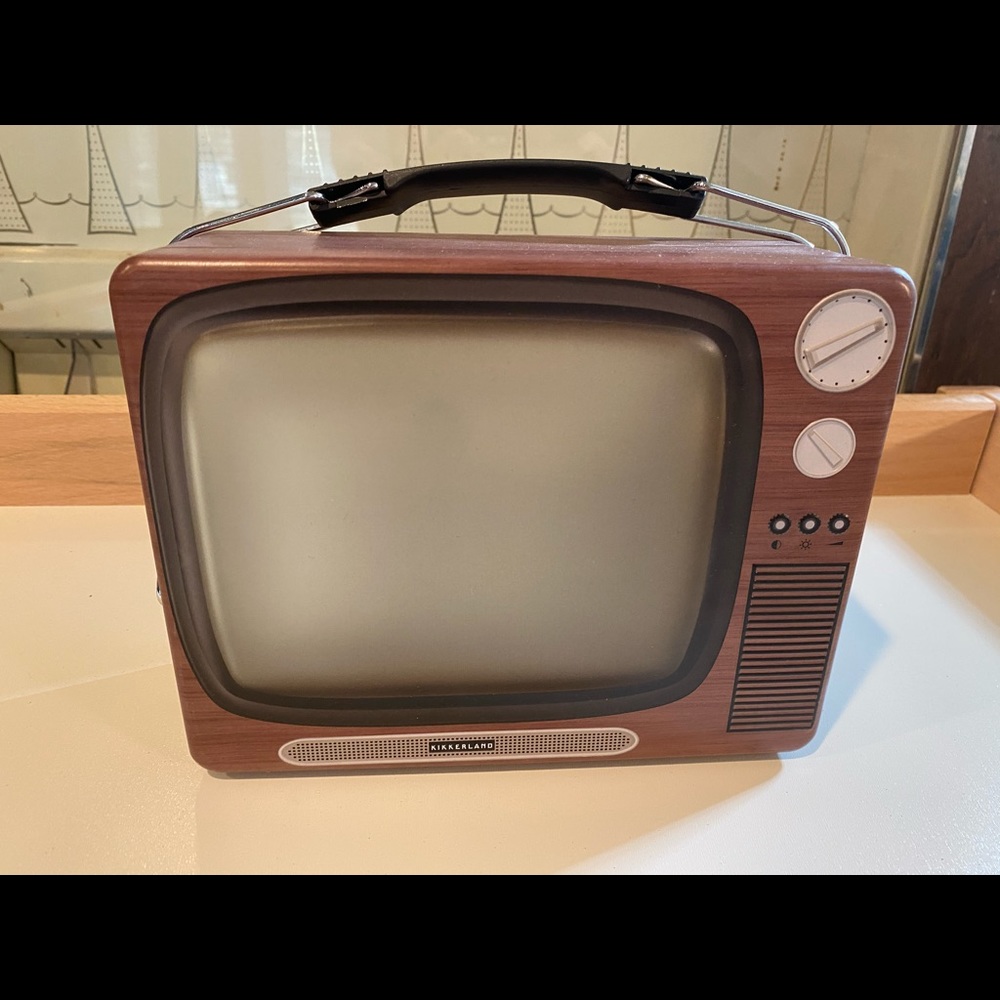 Fun Retro TV Metal Lunchbox NWT